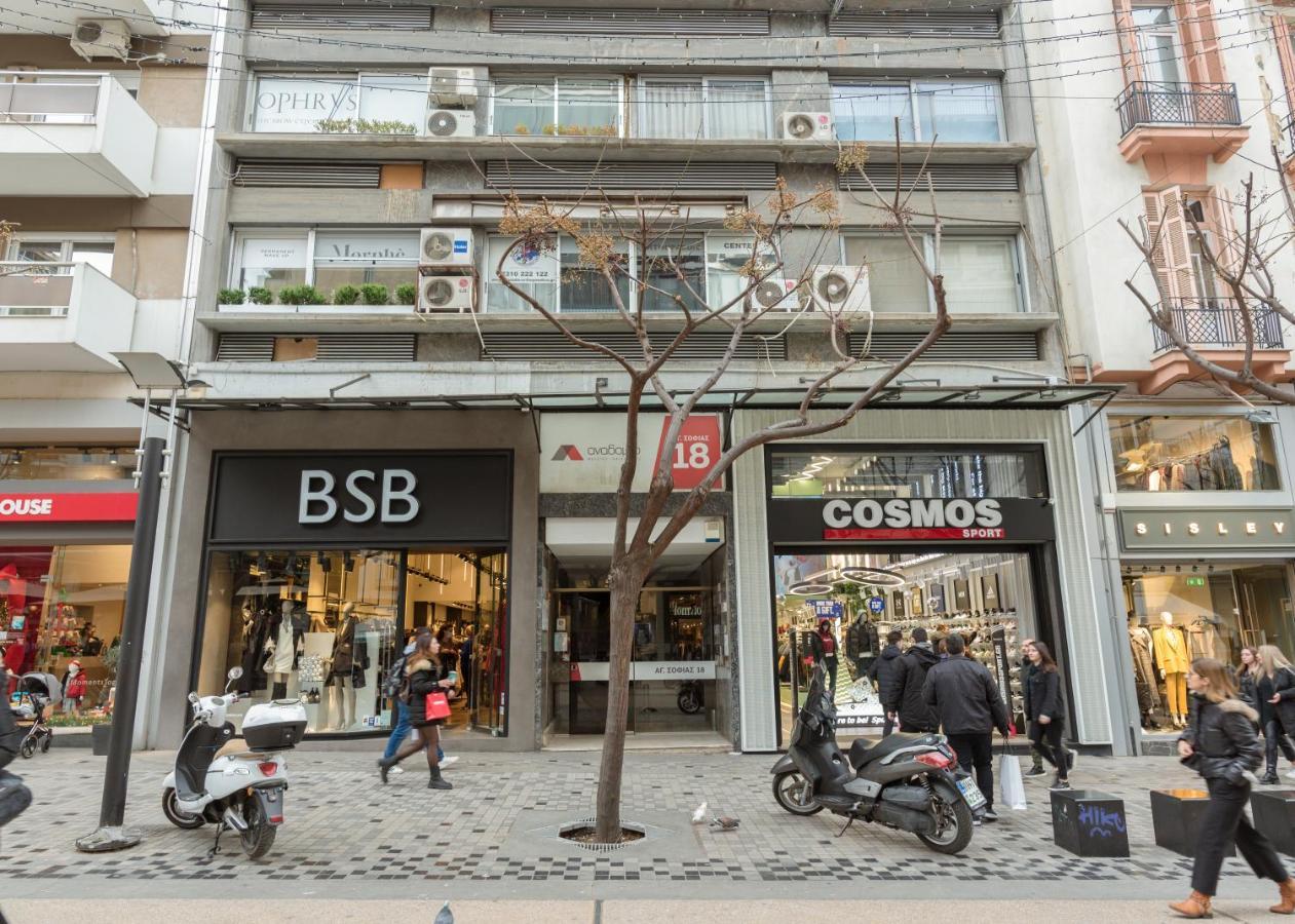 Апартаменти Ag.Sofias Pedestrian Area Luxury Ap. & Big Balcony Салоніки Екстер'єр фото
